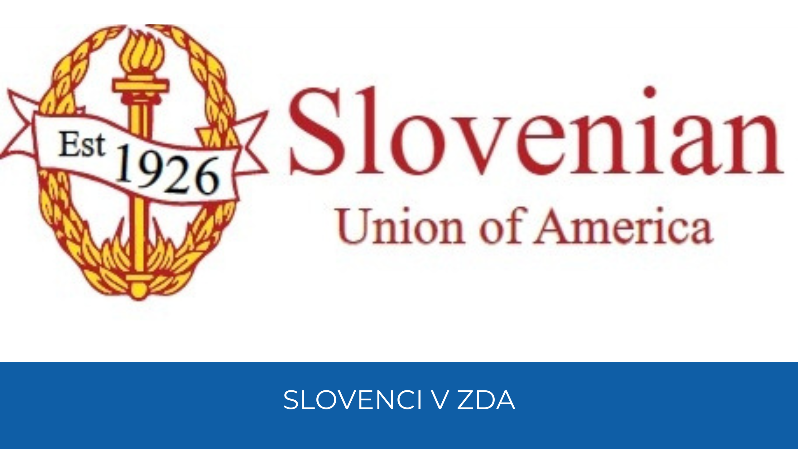 Logotip organizacije Slovenian Union of America
