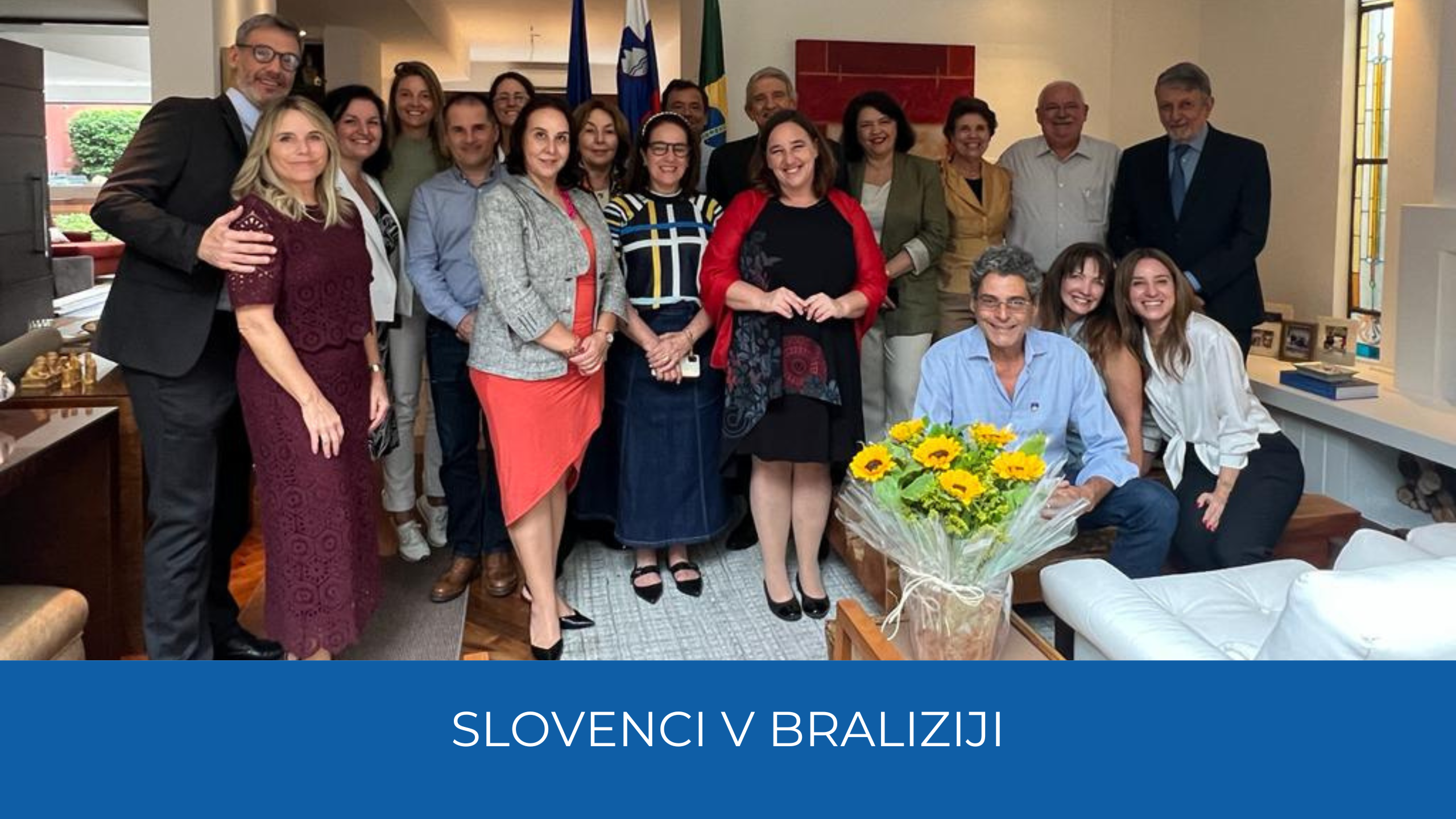 Državna sekretarka Vesna Humar v družbi predstavnikov Slovencev v Braziliji