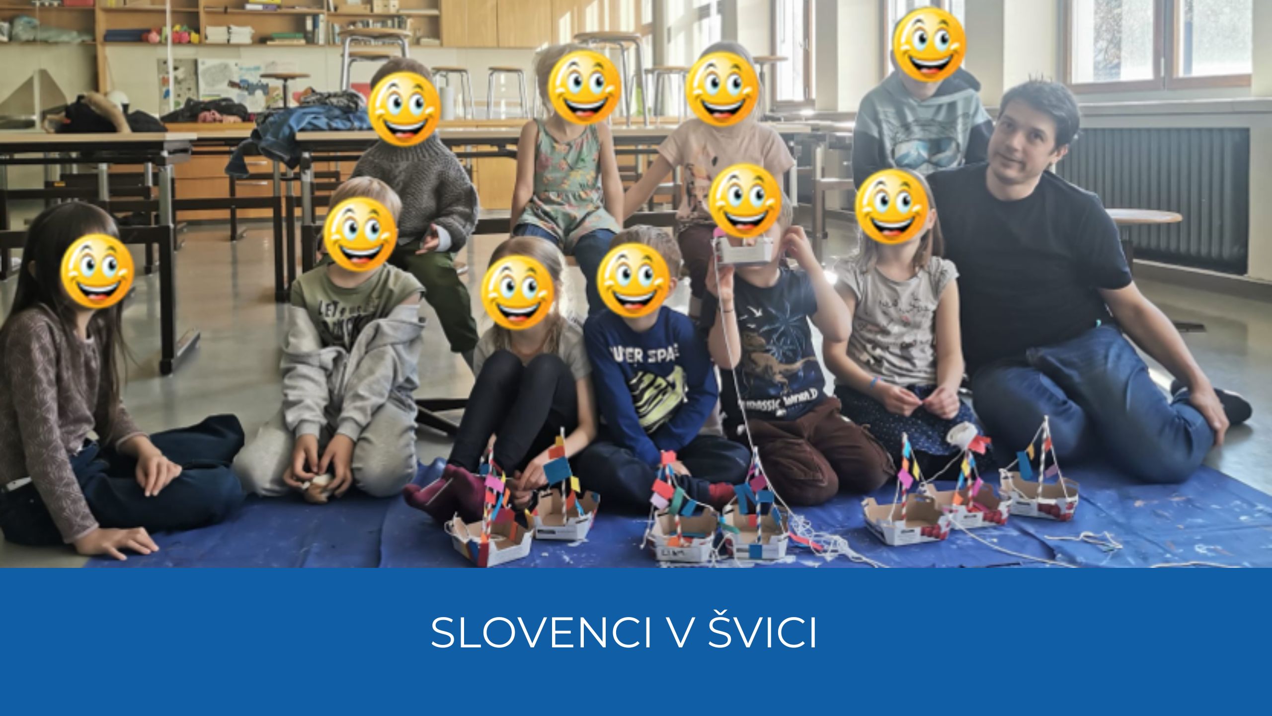 Skupinska fotografija učencev